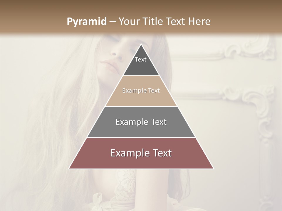 A Woman In Lingerie Posing For A Picture PowerPoint Template