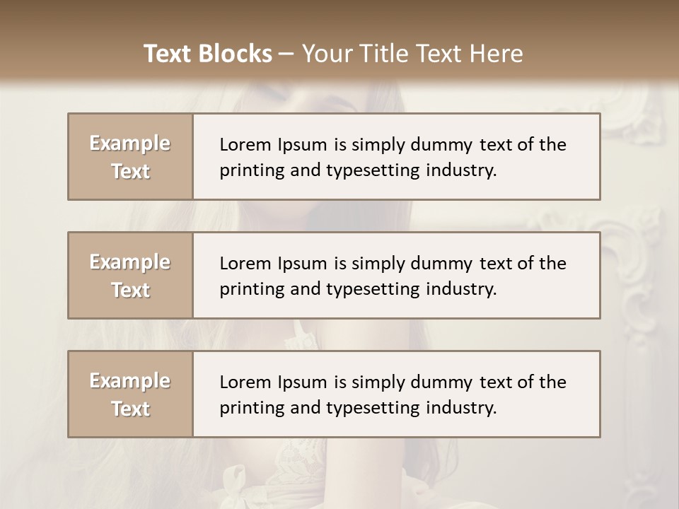A Woman In Lingerie Posing For A Picture PowerPoint Template