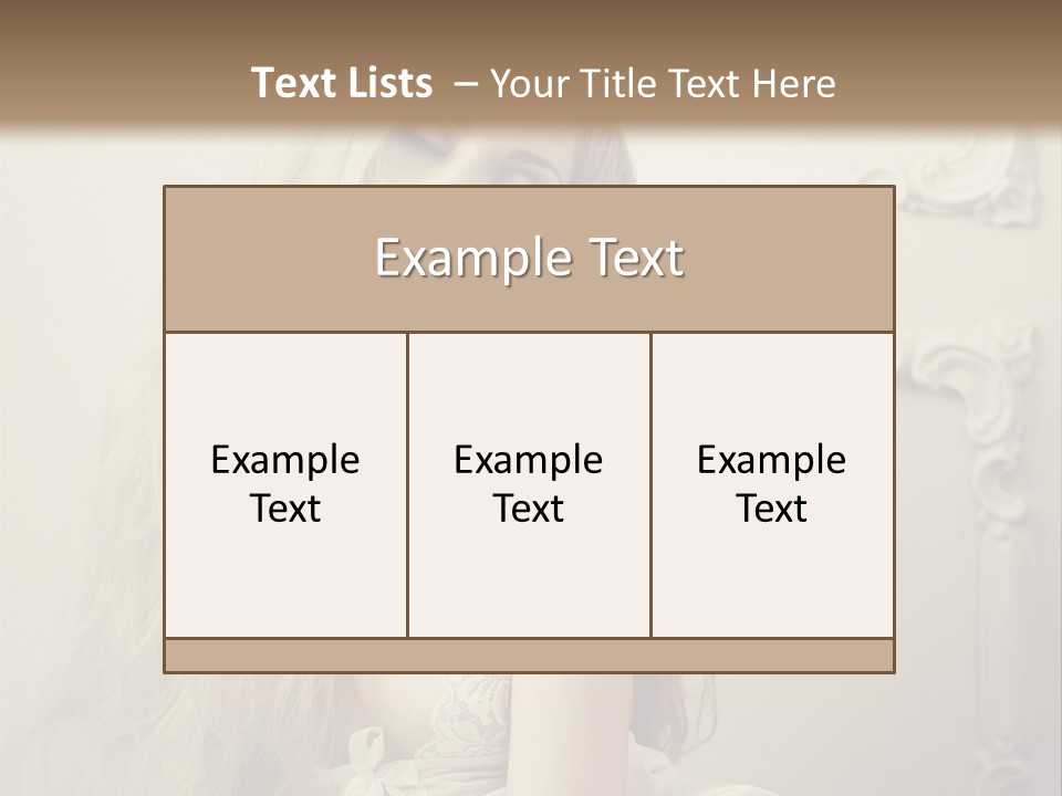 A Woman In Lingerie Posing For A Picture PowerPoint Template