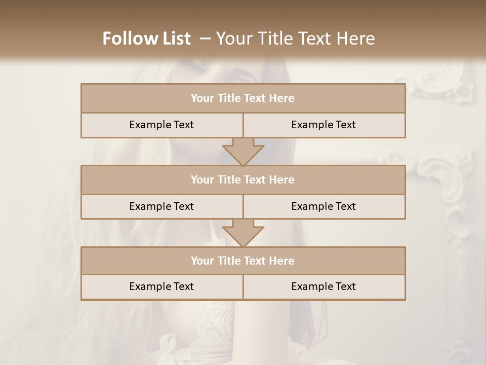 A Woman In Lingerie Posing For A Picture PowerPoint Template