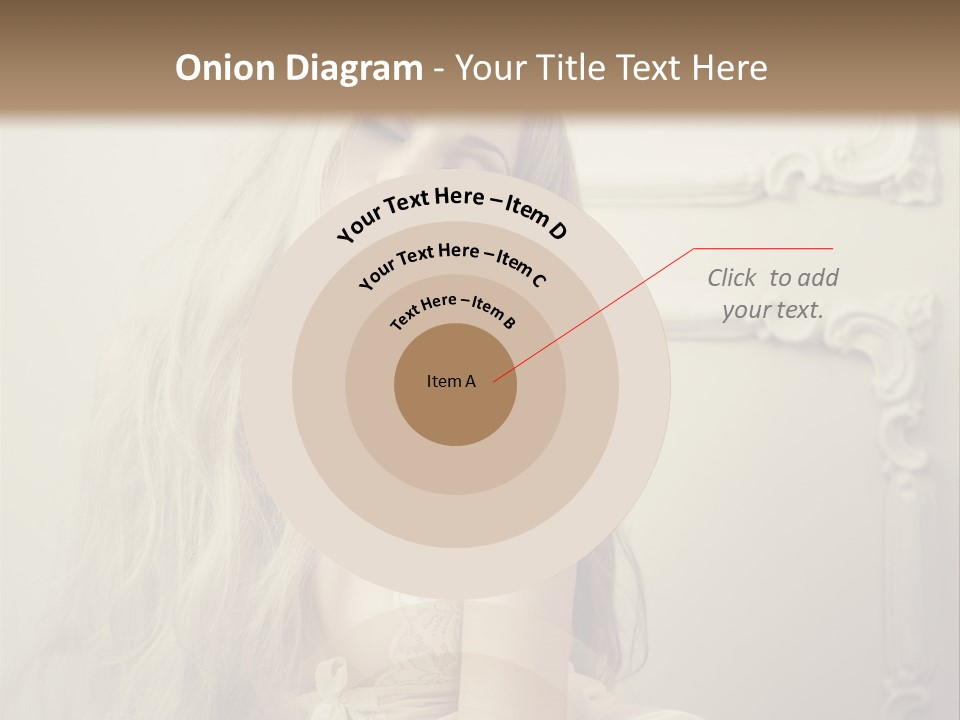 A Woman In Lingerie Posing For A Picture PowerPoint Template