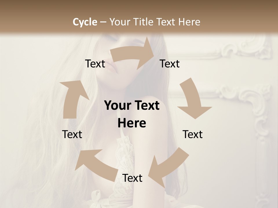 A Woman In Lingerie Posing For A Picture PowerPoint Template