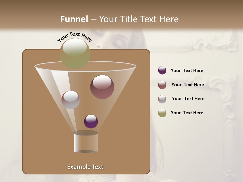 A Woman In Lingerie Posing For A Picture PowerPoint Template