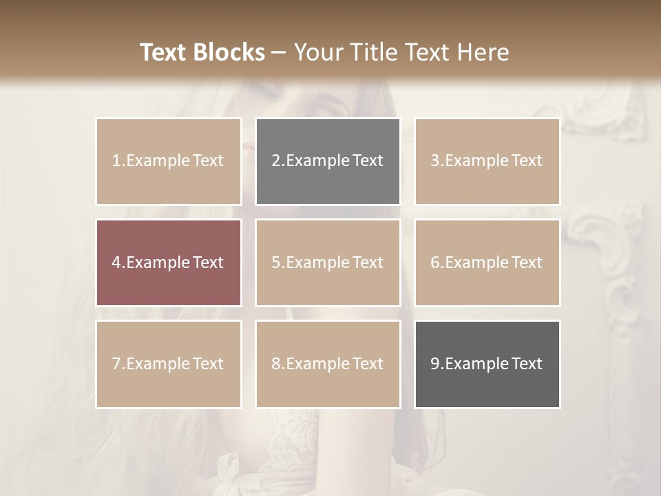 A Woman In Lingerie Posing For A Picture PowerPoint Template