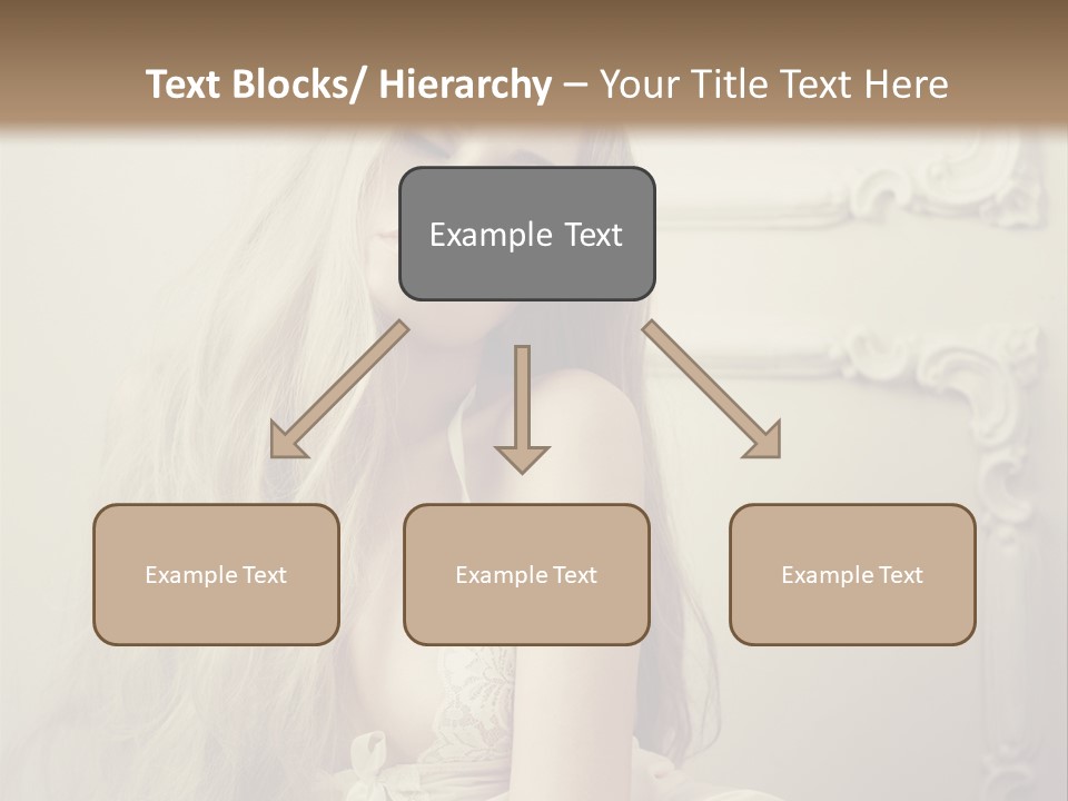 A Woman In Lingerie Posing For A Picture PowerPoint Template