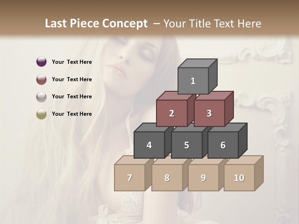 A Woman In Lingerie Posing For A Picture PowerPoint Template