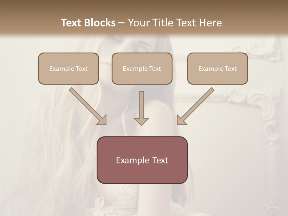 A Woman In Lingerie Posing For A Picture PowerPoint Template