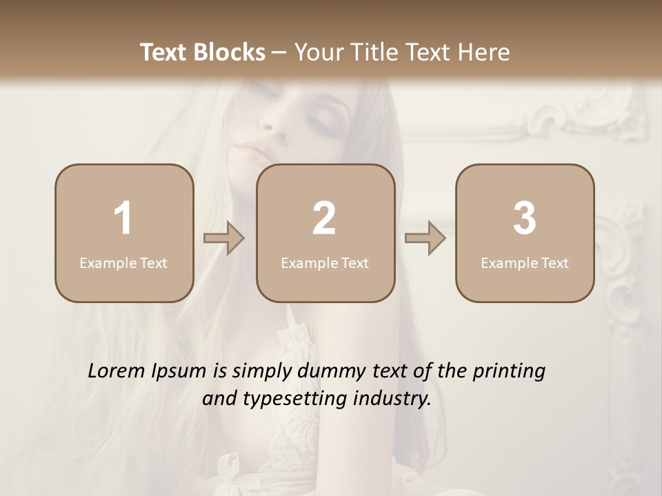 A Woman In Lingerie Posing For A Picture PowerPoint Template