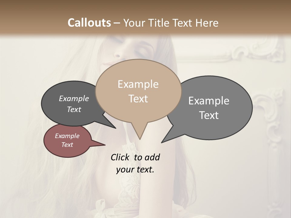 A Woman In Lingerie Posing For A Picture PowerPoint Template