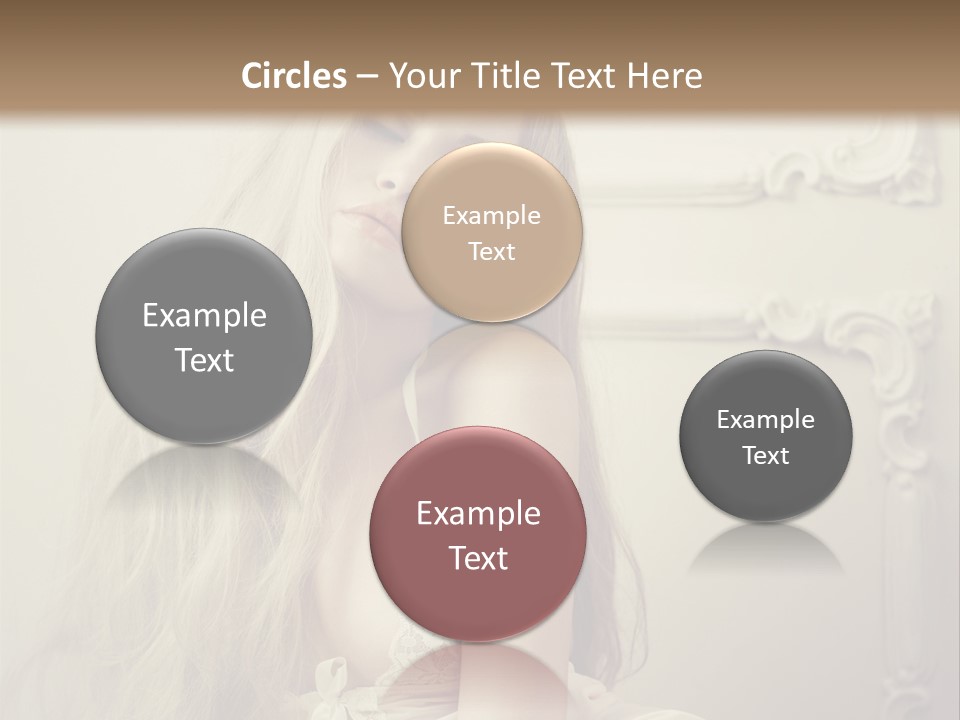 A Woman In Lingerie Posing For A Picture PowerPoint Template