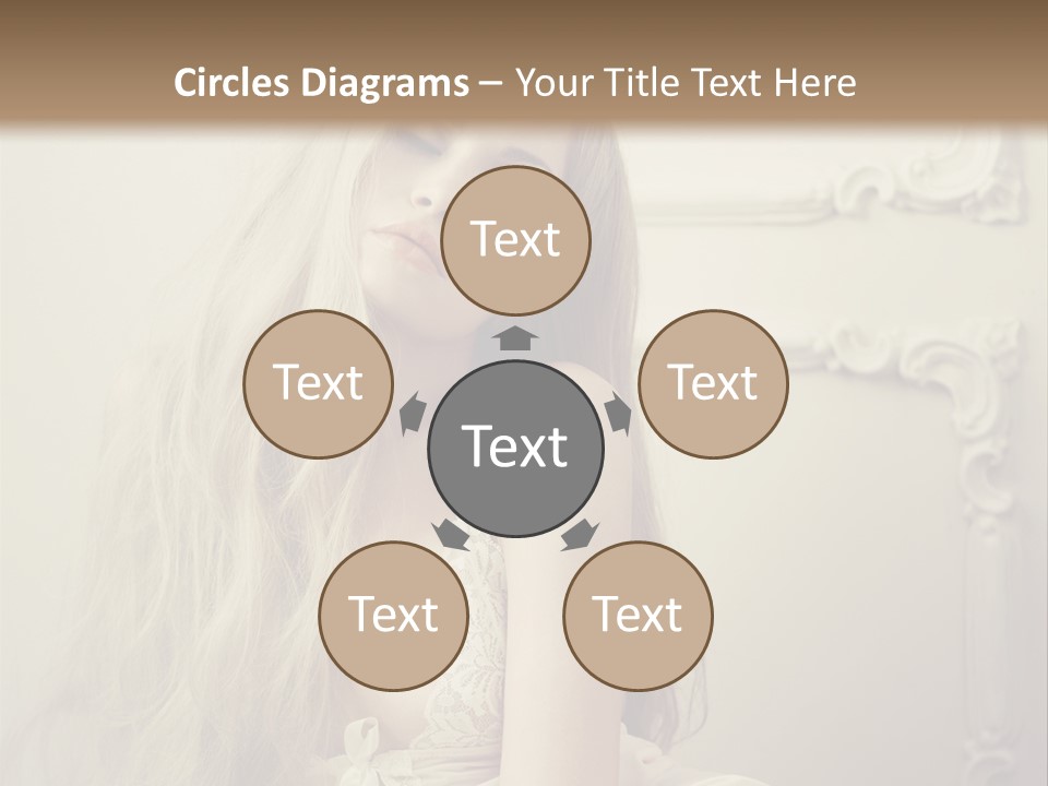 A Woman In Lingerie Posing For A Picture PowerPoint Template