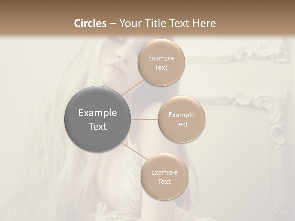 A Woman In Lingerie Posing For A Picture PowerPoint Template
