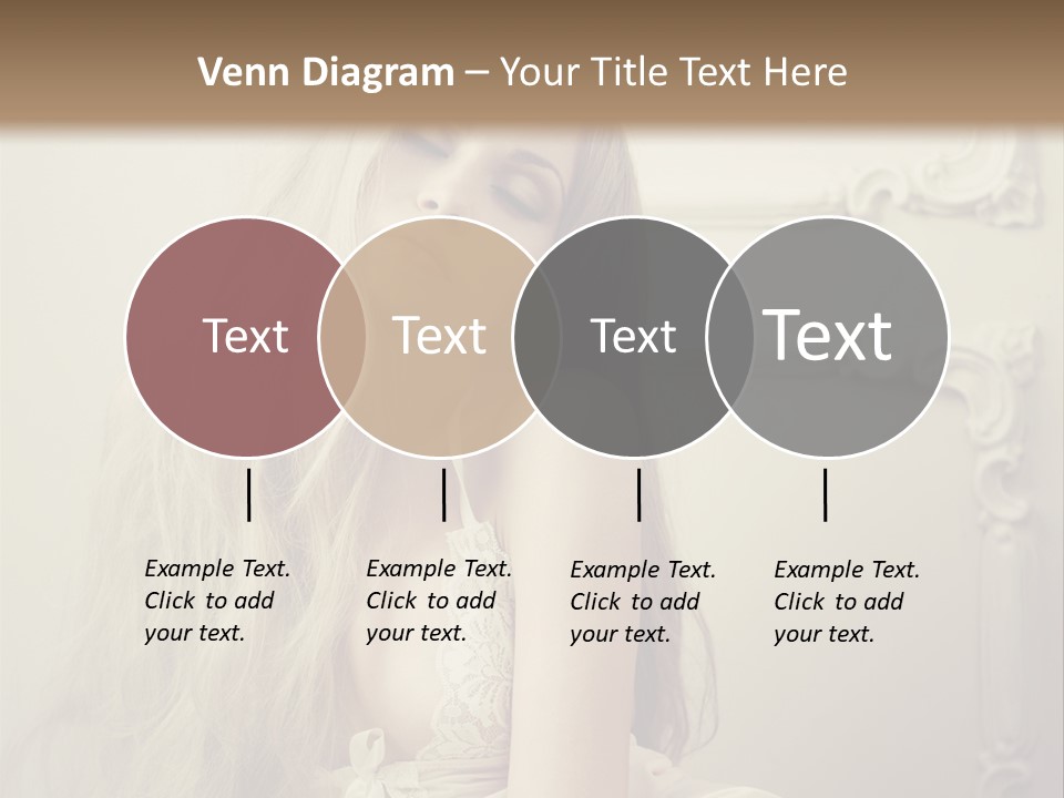 A Woman In Lingerie Posing For A Picture PowerPoint Template