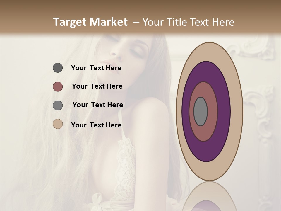 A Woman In Lingerie Posing For A Picture PowerPoint Template