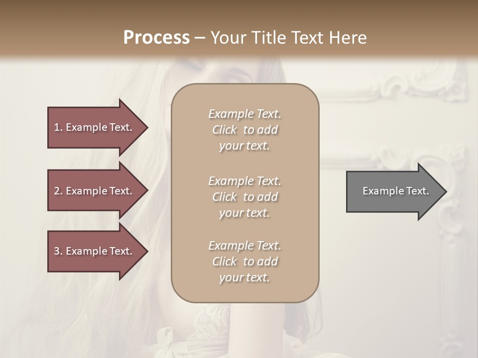 A Woman In Lingerie Posing For A Picture PowerPoint Template