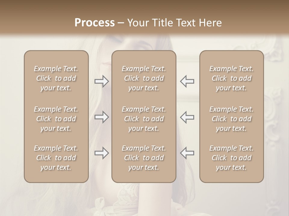 A Woman In Lingerie Posing For A Picture PowerPoint Template