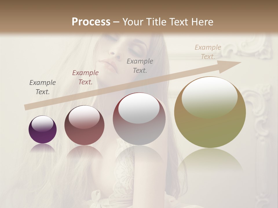 A Woman In Lingerie Posing For A Picture PowerPoint Template