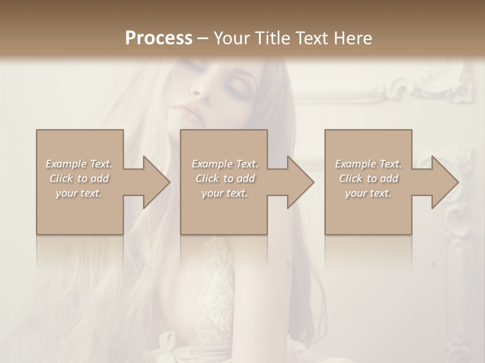 A Woman In Lingerie Posing For A Picture PowerPoint Template