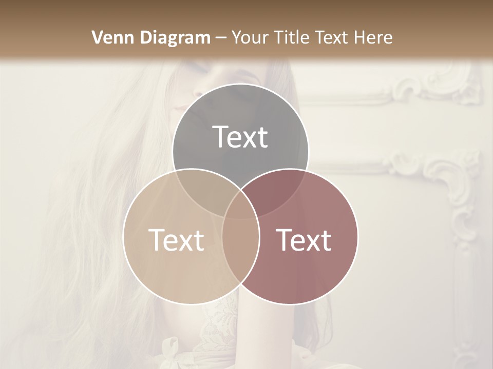 A Woman In Lingerie Posing For A Picture PowerPoint Template