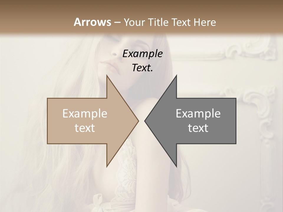 A Woman In Lingerie Posing For A Picture PowerPoint Template