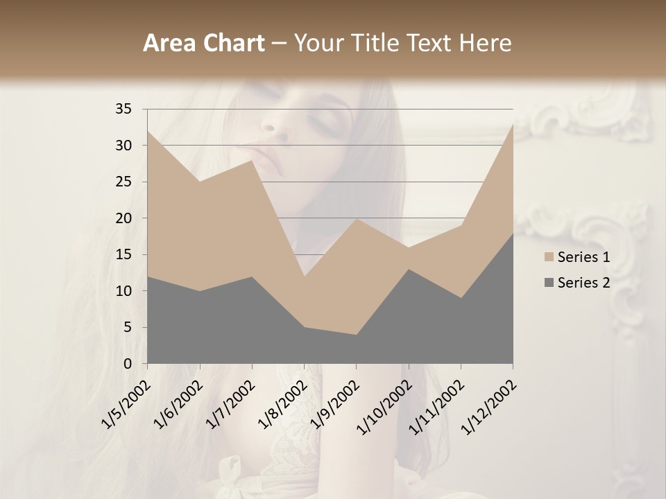 A Woman In Lingerie Posing For A Picture PowerPoint Template