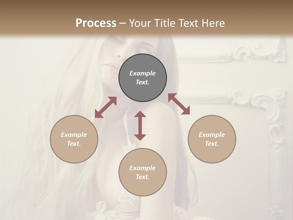 A Woman In Lingerie Posing For A Picture PowerPoint Template