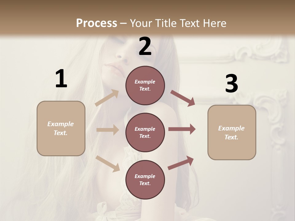 A Woman In Lingerie Posing For A Picture PowerPoint Template