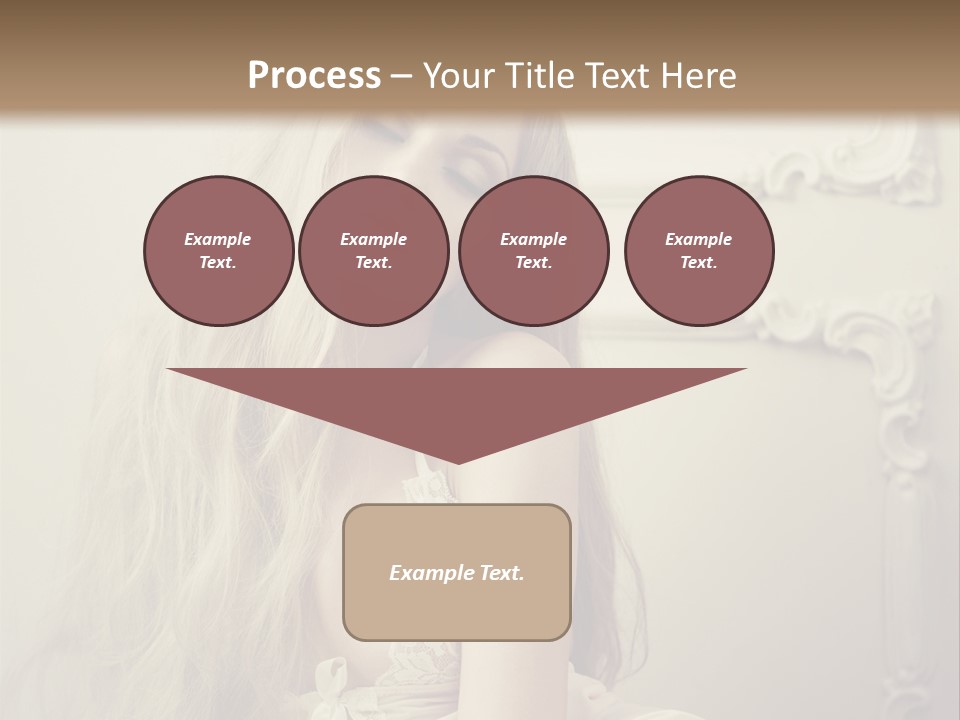 A Woman In Lingerie Posing For A Picture PowerPoint Template