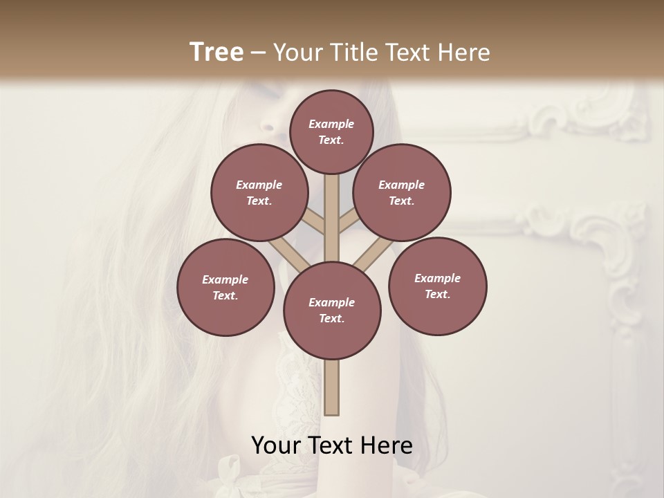 A Woman In Lingerie Posing For A Picture PowerPoint Template