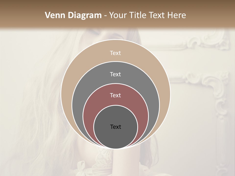 A Woman In Lingerie Posing For A Picture PowerPoint Template