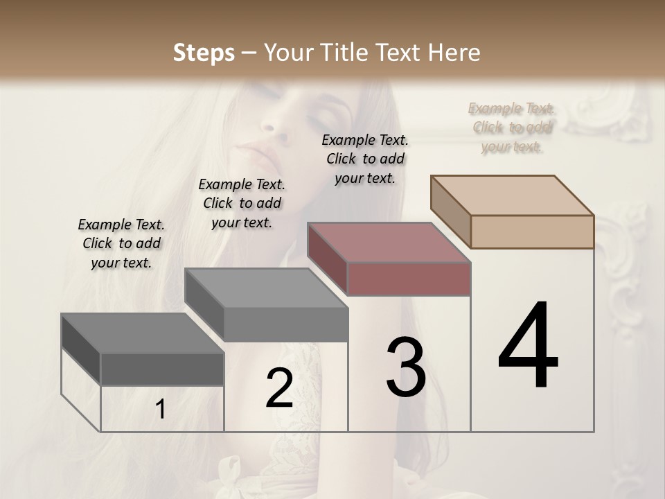 A Woman In Lingerie Posing For A Picture PowerPoint Template