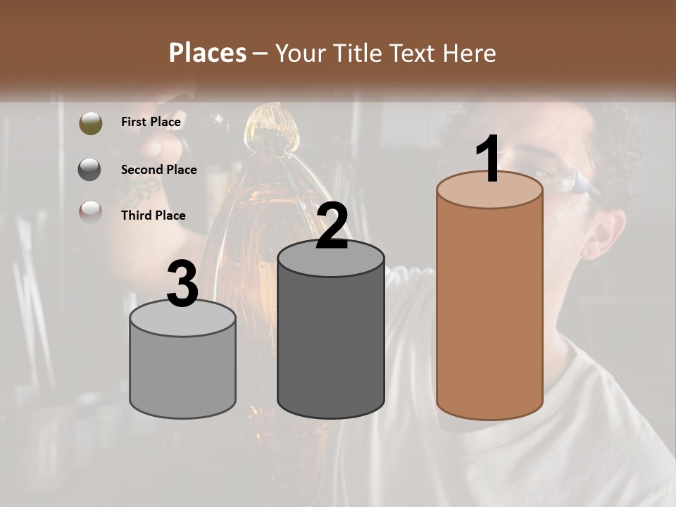 A Man Holding A Bottle Of Oil In His Hand PowerPoint Template