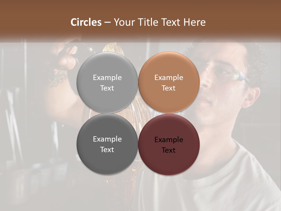 A Man Holding A Bottle Of Oil In His Hand PowerPoint Template