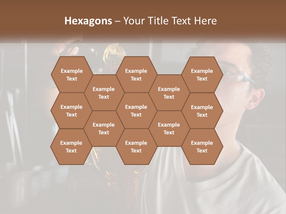 A Man Holding A Bottle Of Oil In His Hand PowerPoint Template