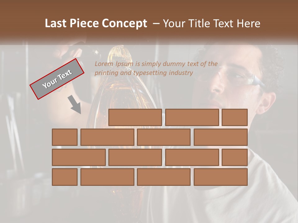 A Man Holding A Bottle Of Oil In His Hand PowerPoint Template