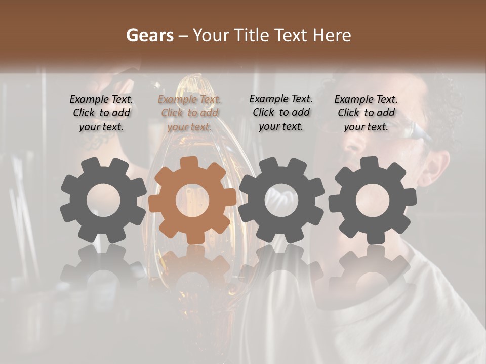 A Man Holding A Bottle Of Oil In His Hand PowerPoint Template