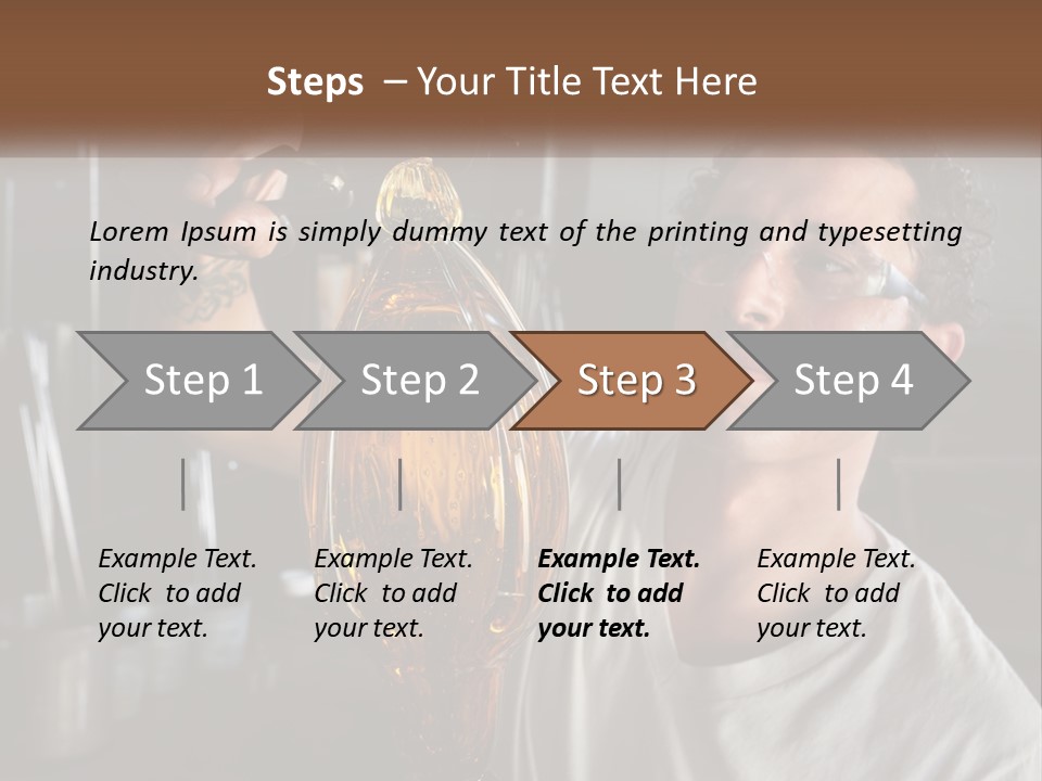 A Man Holding A Bottle Of Oil In His Hand PowerPoint Template