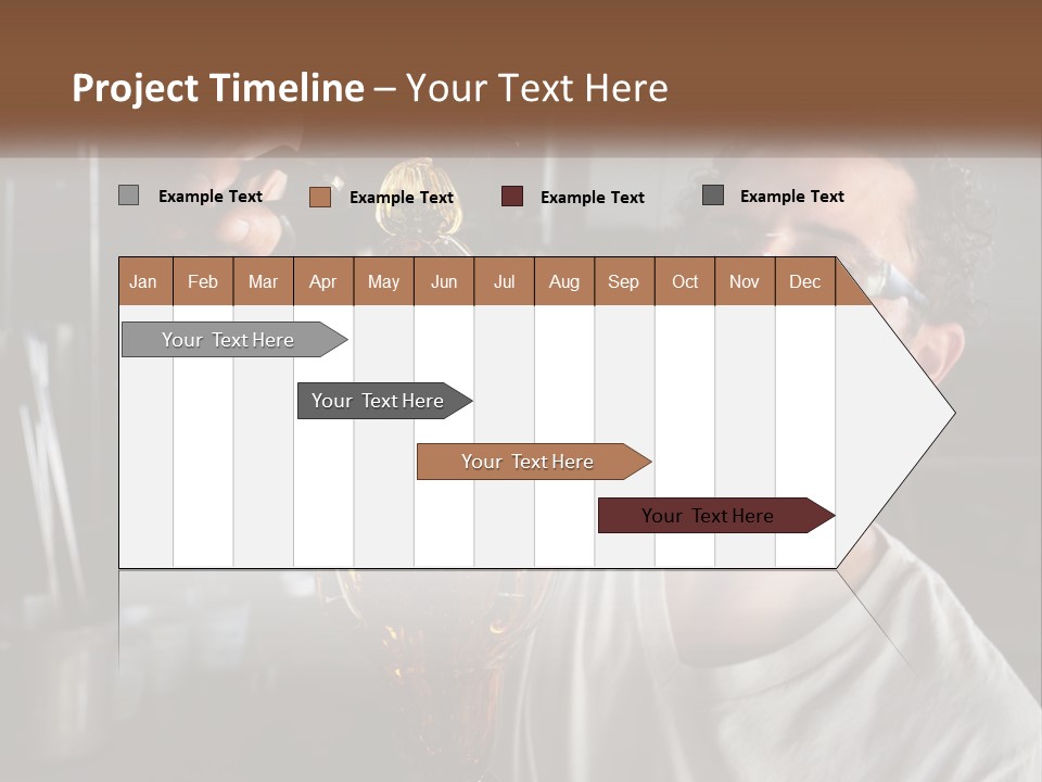 A Man Holding A Bottle Of Oil In His Hand PowerPoint Template