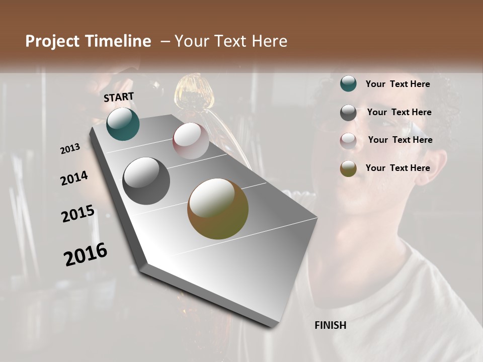 A Man Holding A Bottle Of Oil In His Hand PowerPoint Template
