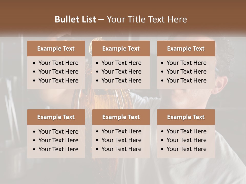A Man Holding A Bottle Of Oil In His Hand PowerPoint Template