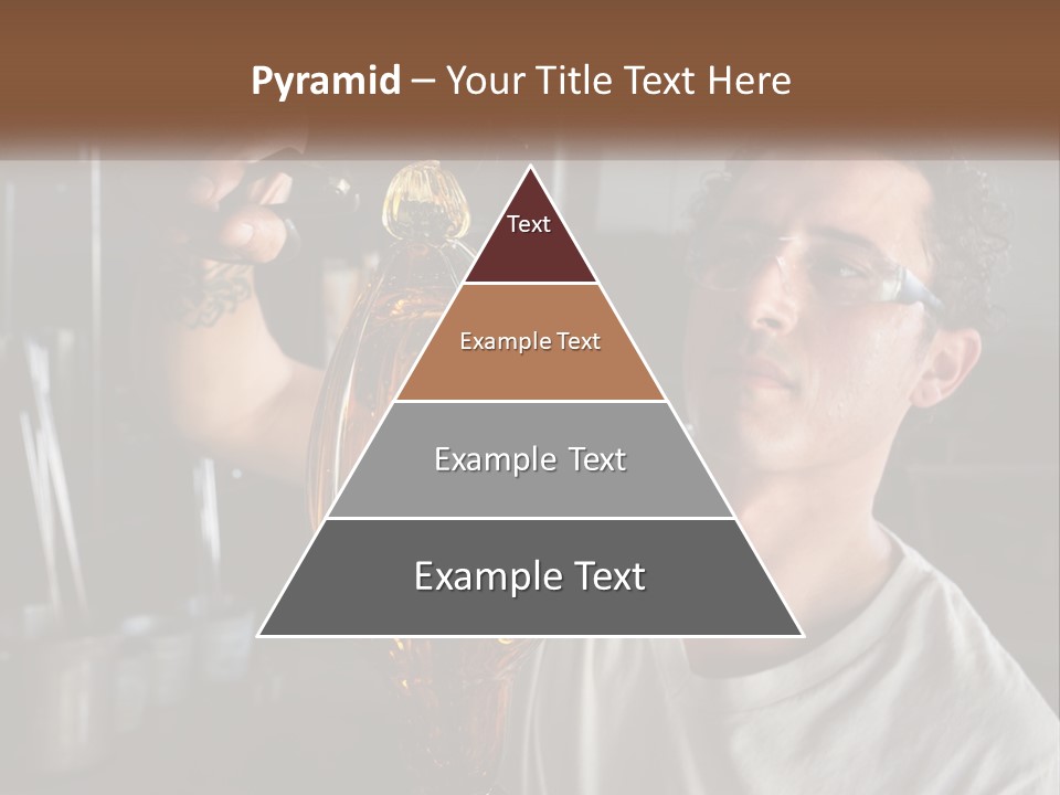 A Man Holding A Bottle Of Oil In His Hand PowerPoint Template