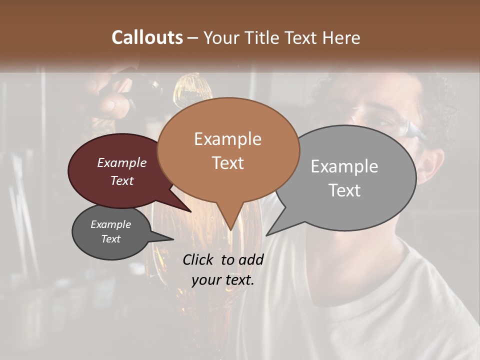 A Man Holding A Bottle Of Oil In His Hand PowerPoint Template
