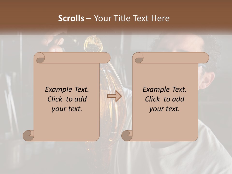 A Man Holding A Bottle Of Oil In His Hand PowerPoint Template