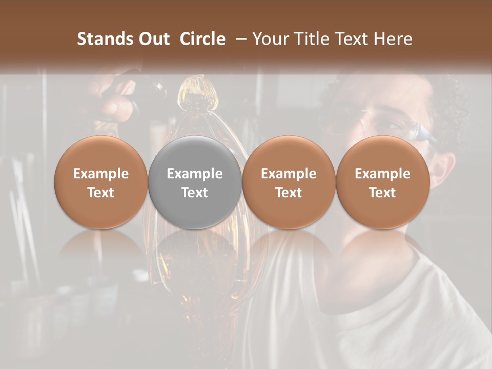 A Man Holding A Bottle Of Oil In His Hand PowerPoint Template