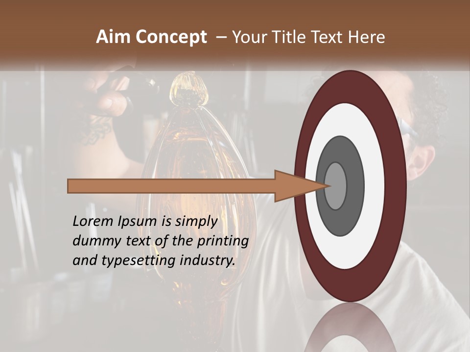 A Man Holding A Bottle Of Oil In His Hand PowerPoint Template