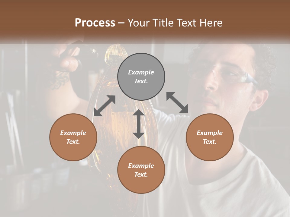 A Man Holding A Bottle Of Oil In His Hand PowerPoint Template