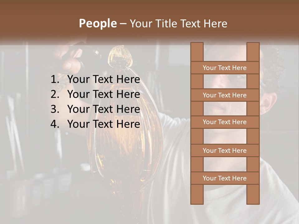 A Man Holding A Bottle Of Oil In His Hand PowerPoint Template