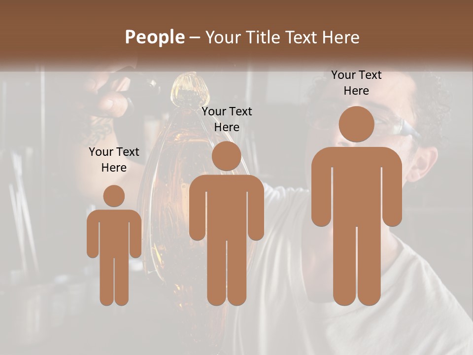 A Man Holding A Bottle Of Oil In His Hand PowerPoint Template