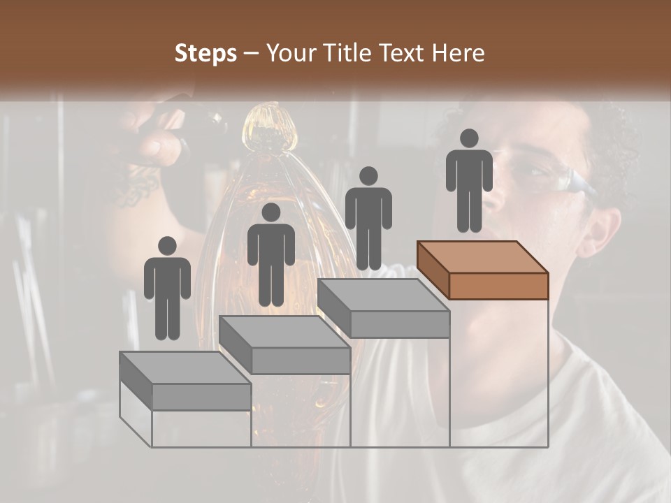 A Man Holding A Bottle Of Oil In His Hand PowerPoint Template