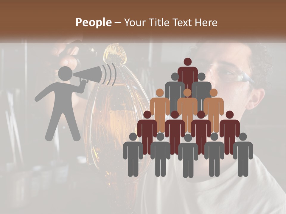 A Man Holding A Bottle Of Oil In His Hand PowerPoint Template